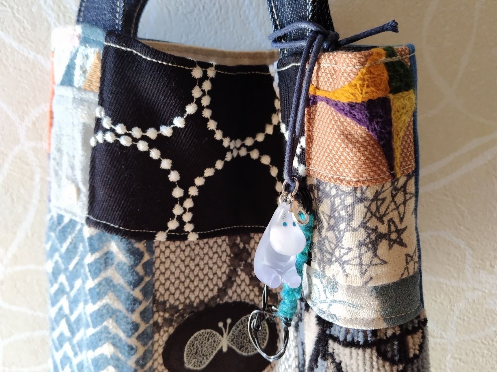 バッグにつけてみると、、