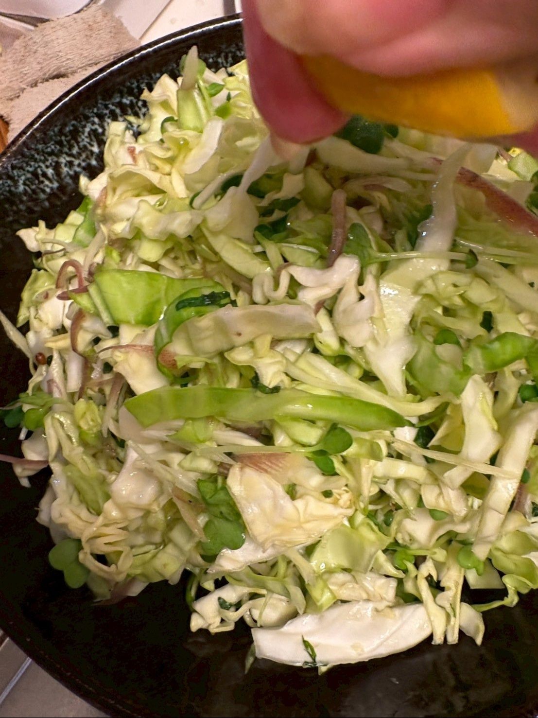 最後にレモンを絞って完成です！