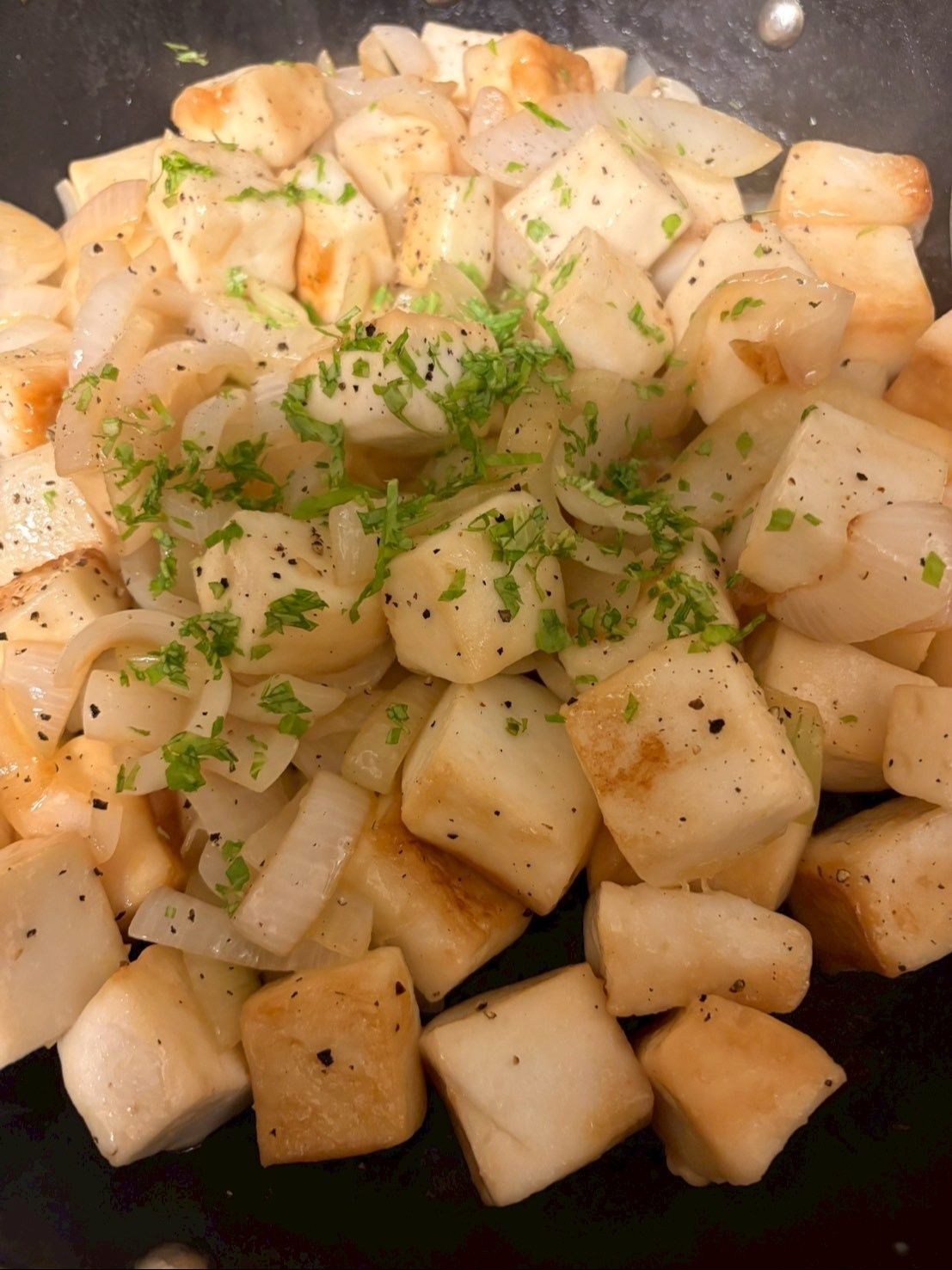 私のBest of 新玉葱！は＜新玉葱とはんぺんのバターソテー＞