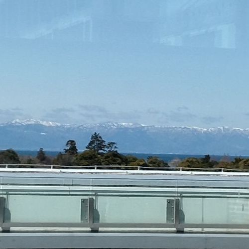 残雪の比良山系