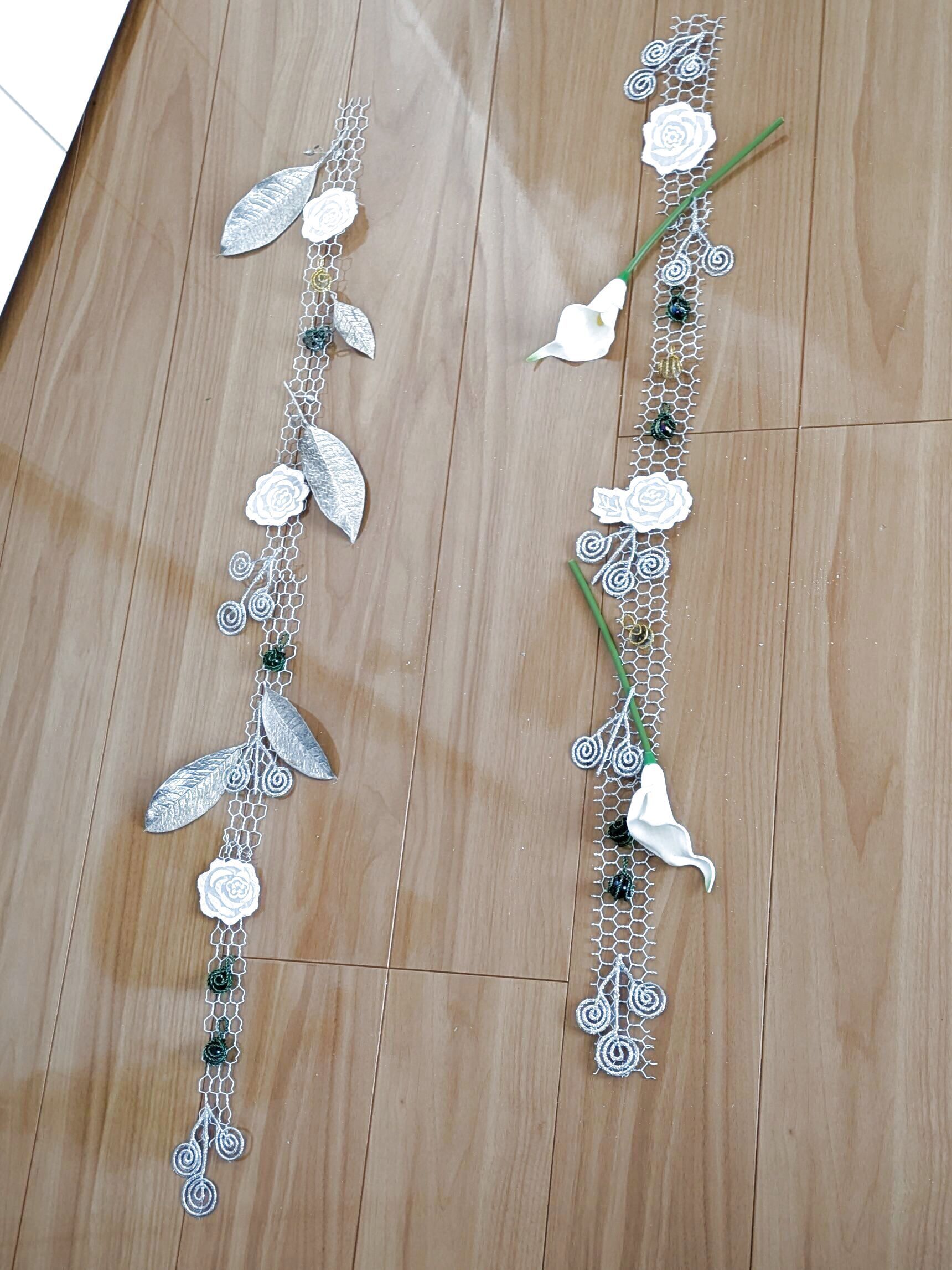 床に置いて配置を考えます