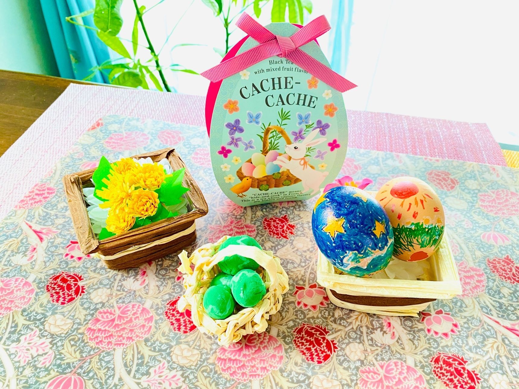 春の始まり！イースターエッグ飾りでインテリア