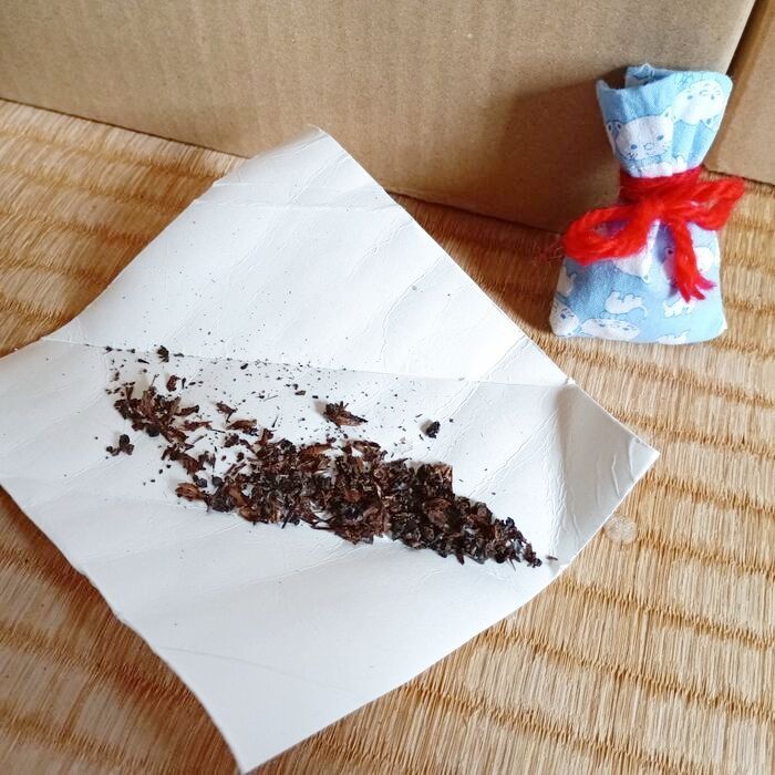 茶がらは脱臭剤に