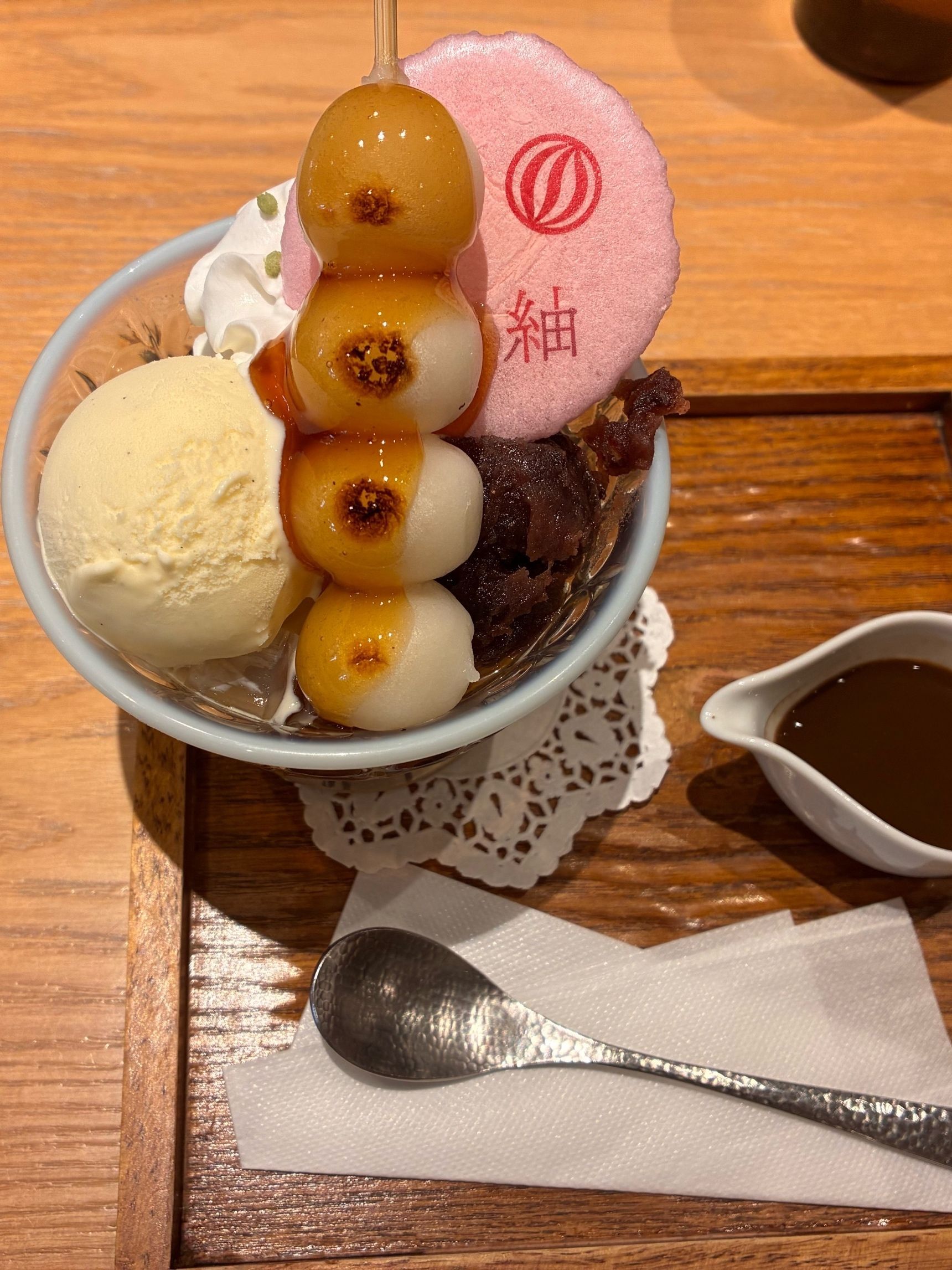 ほうじ茶ソースが美味しい