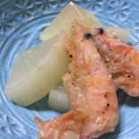 大根と小海老の炊いたんは、市販のうどん出汁でカンタンに！