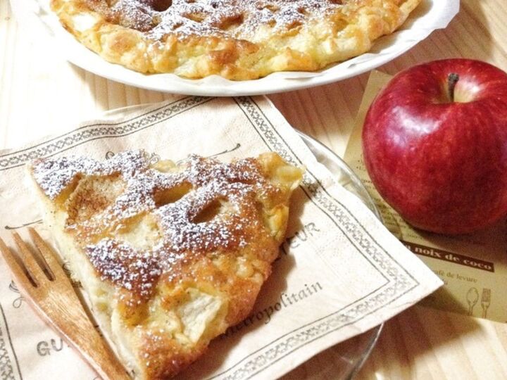 材料は4つだけ!ワンボウルで『りんごケーキ』ができちゃった。混ぜて焼くだけの簡単レシピ♪