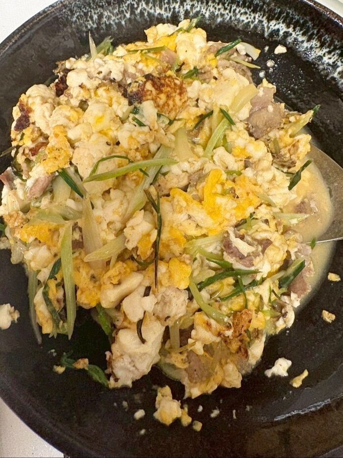 島らっきょうのチャンプルー