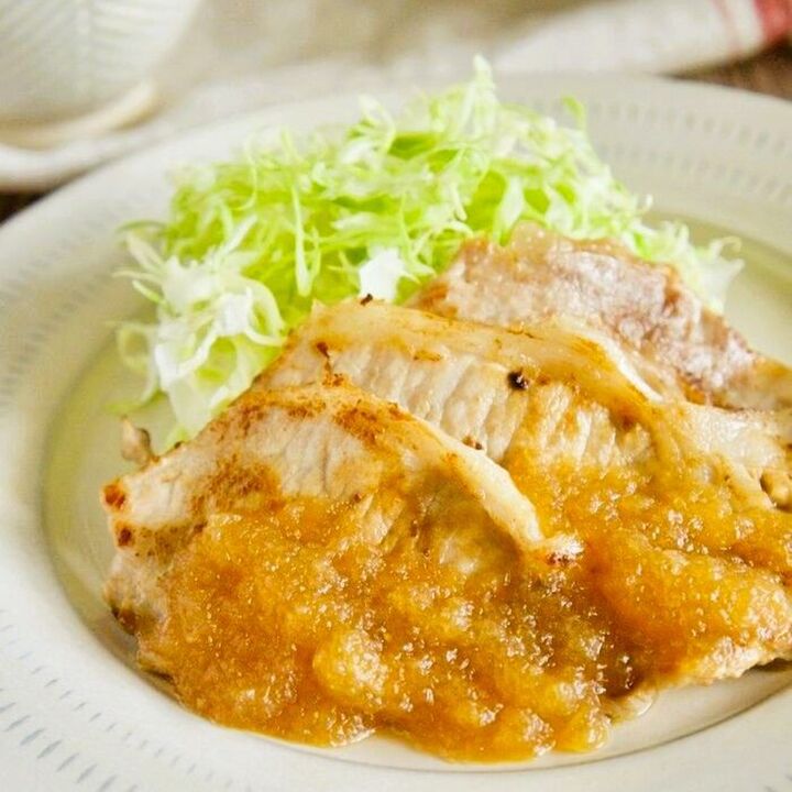 『新玉ねぎ』のおろしソースが絶品です。いつもの生姜焼きがワンランクアップ♪