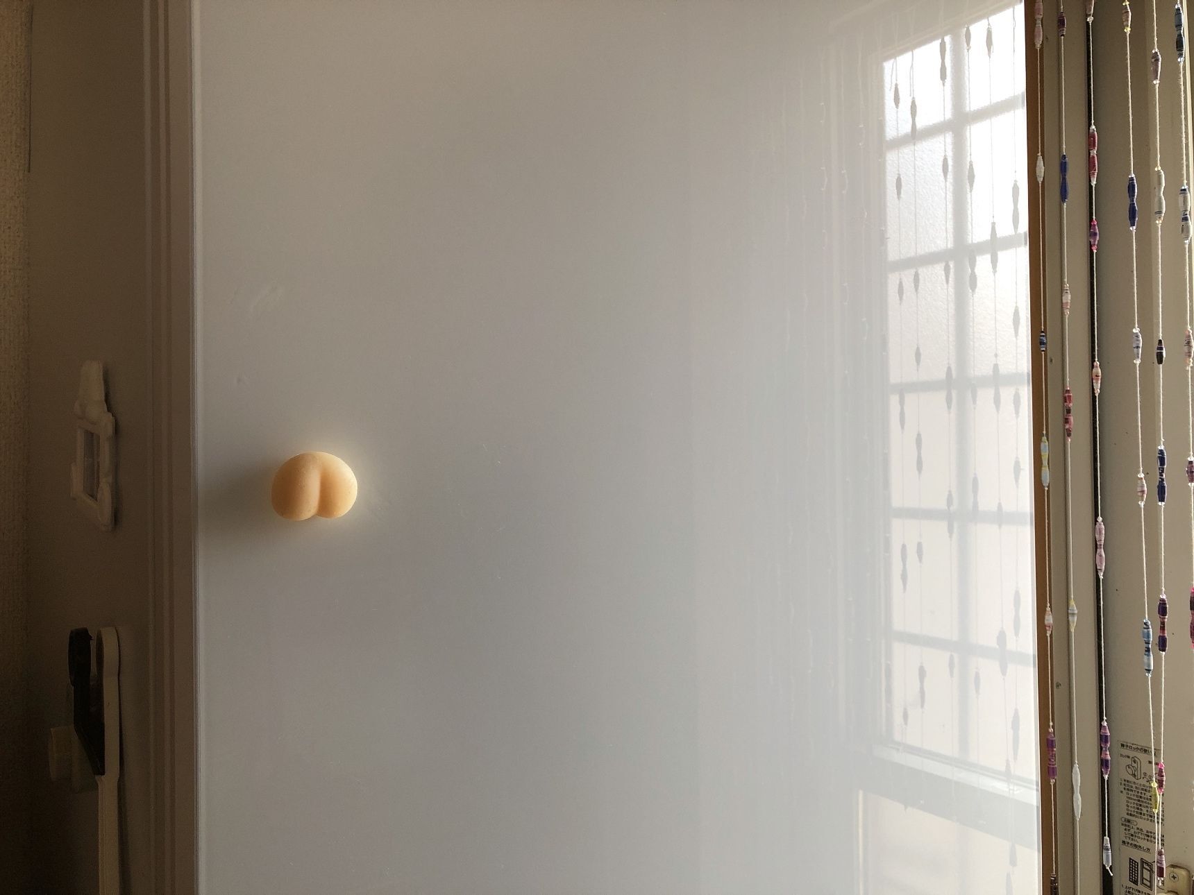 さて、おしりシールを貼っているのはここです