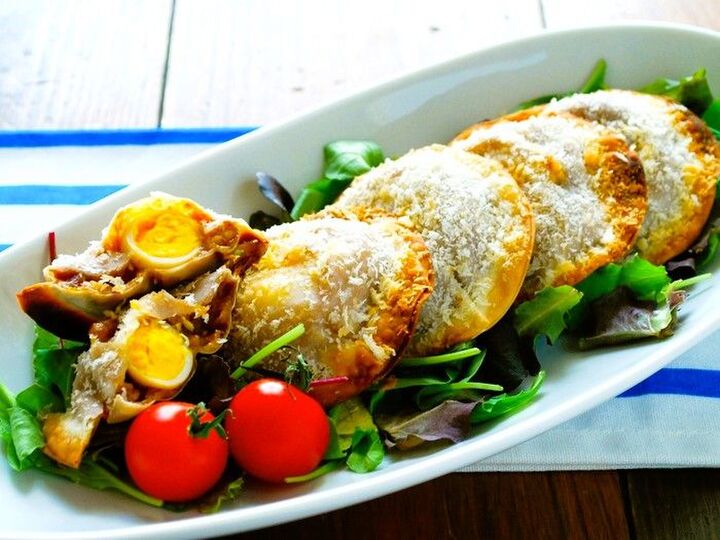 餃子の皮で『カレーパン風おやつ』ができちゃった!カレーが余ったらやってみて♡