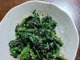 時短1分ほうれん草のナムル風