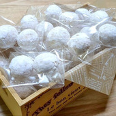 サクホロ！！小分けプレゼントにもピッタリ！可愛いスノーボールクッキー