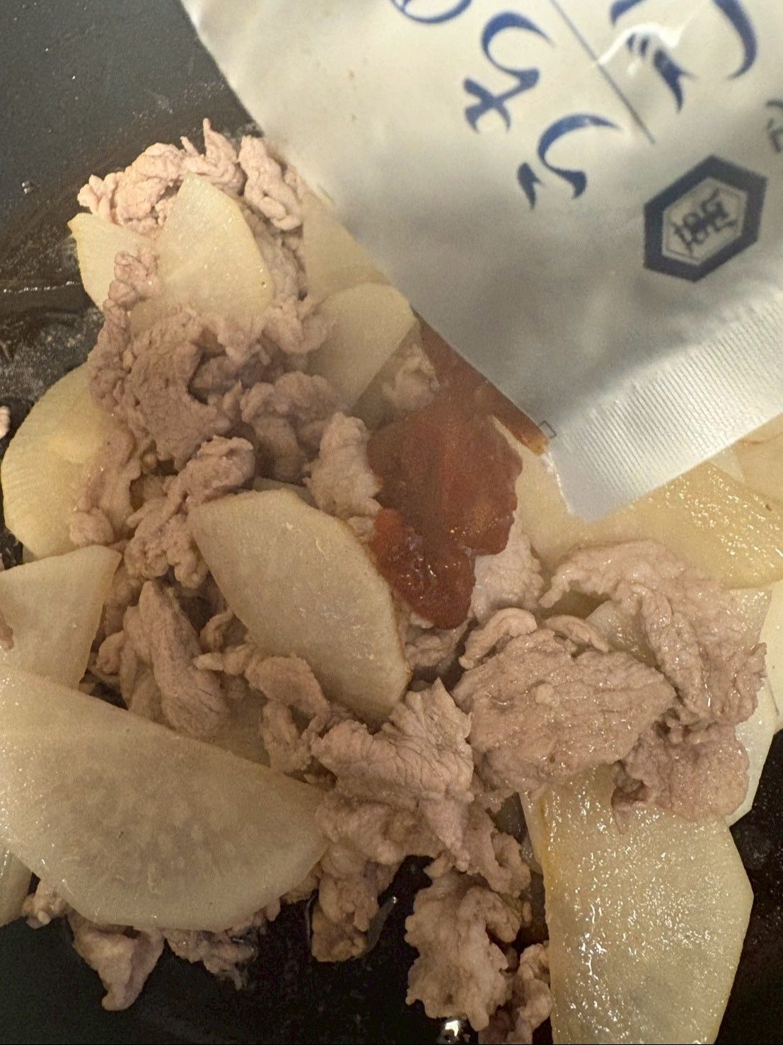 袋からそのまま加えただけです。