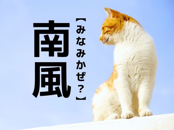 【南風】=「みなみかぜ」じゃない意外な読み方。沖縄県民なら知ってるかも!?【読めそうで読めない漢字クイズ】