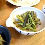 ワラビの醤油漬け【ワラビのアク抜きから！】
