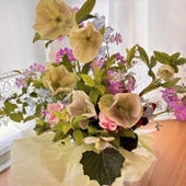 スーパーのフラワーアレンジをカスタム