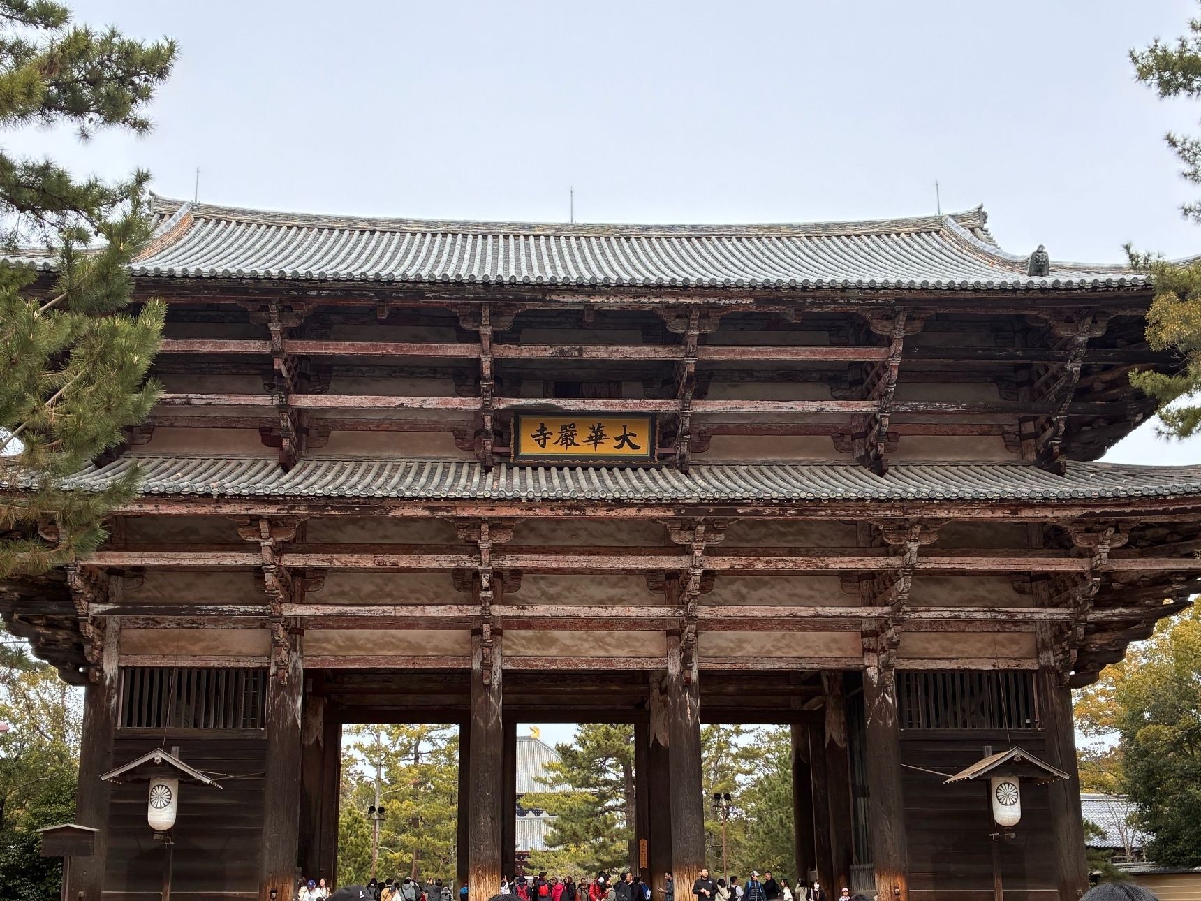 参道から山門まで、人、人、人！