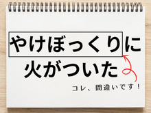 「やけぼっくりに火がついた」は間違いです！知らないとちょっと恥ずかしい【日本語クイズ】