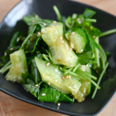 香り豊か！きゅうりと三つ葉の中華和え