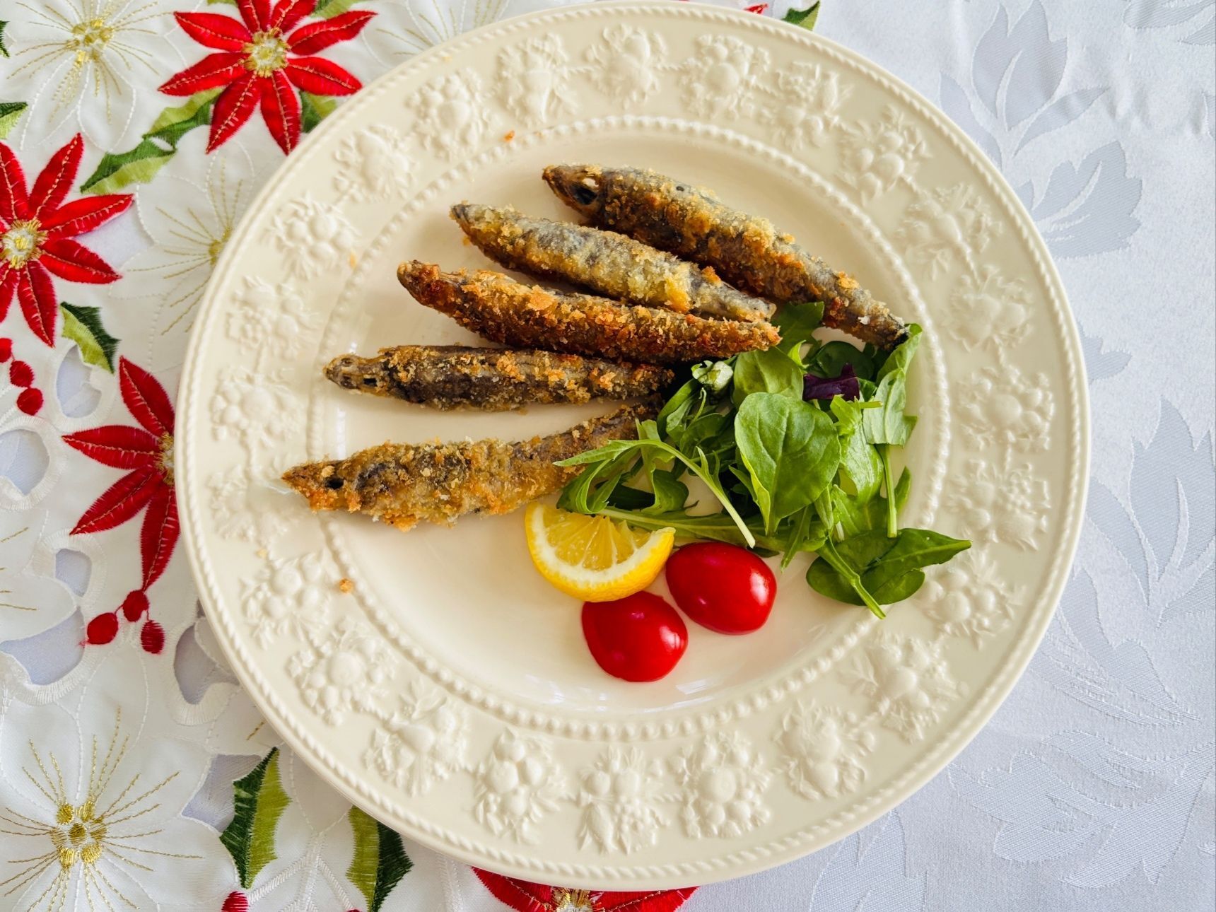 目光を使ってミラノ風フライ