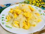 新玉ねぎと卵の炒め物