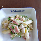 簡単ペンネの和えるだけサラダ