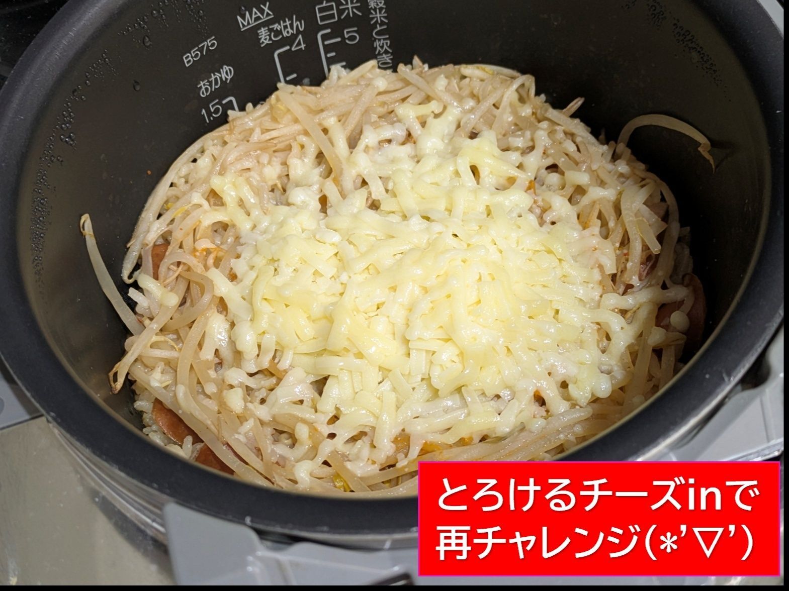 とろけるチーズをinで再TRY