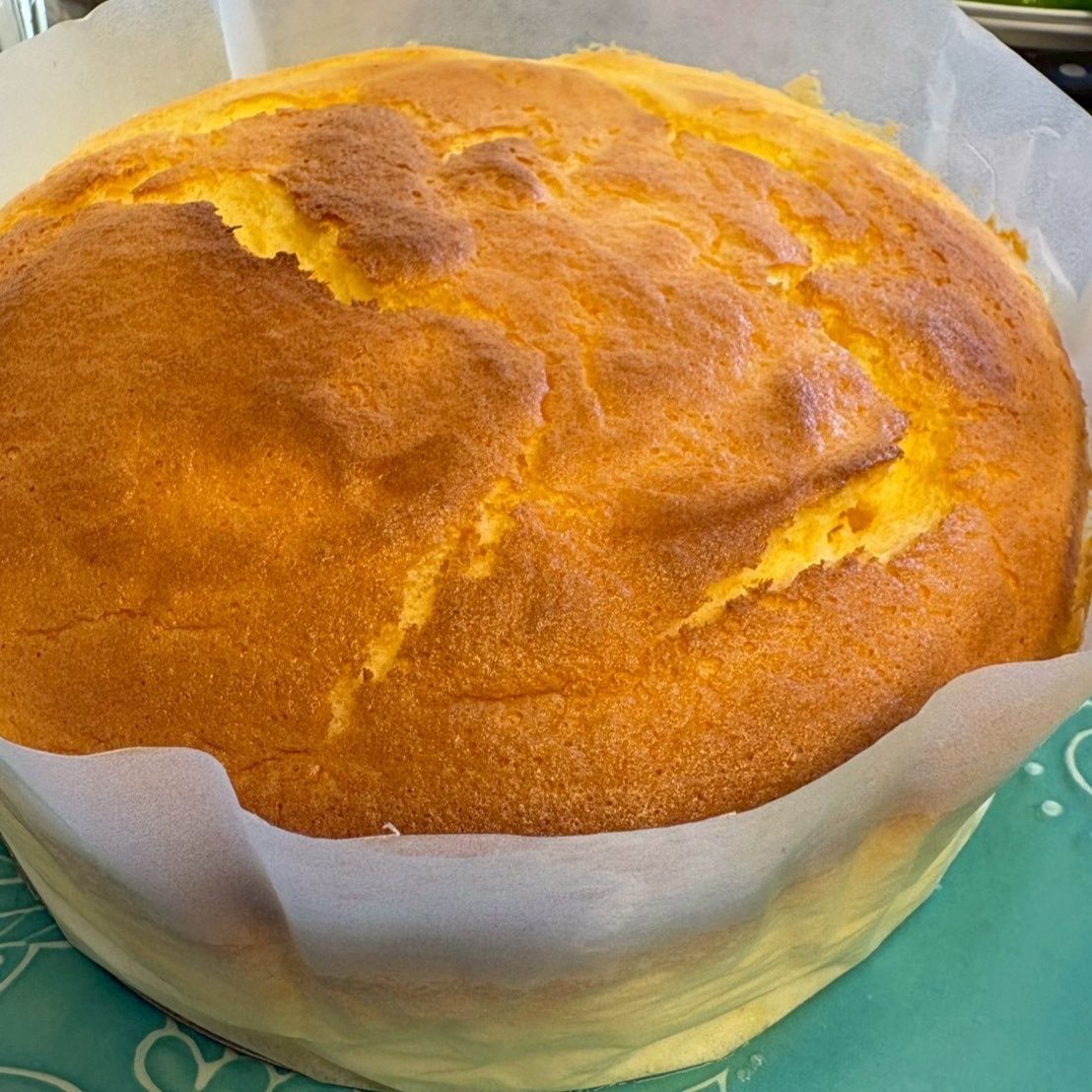 ふんわり〈ヨーグルトのスフレケーキ〉焼けました！