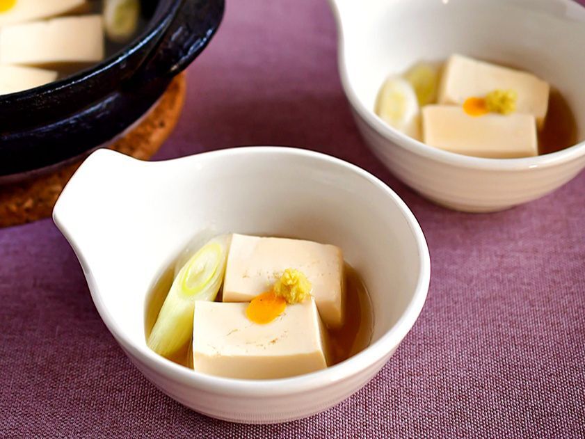 【湯やっこ】便利な野菜だし使用！