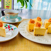 身体にやさしい〜お野菜たっぷり「レアチーズケーキ」