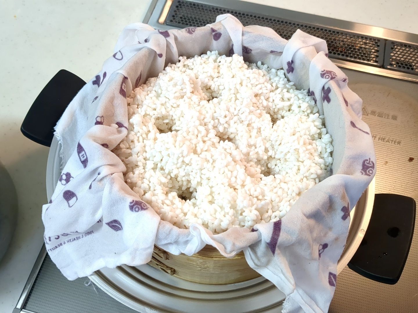 蒸していきます