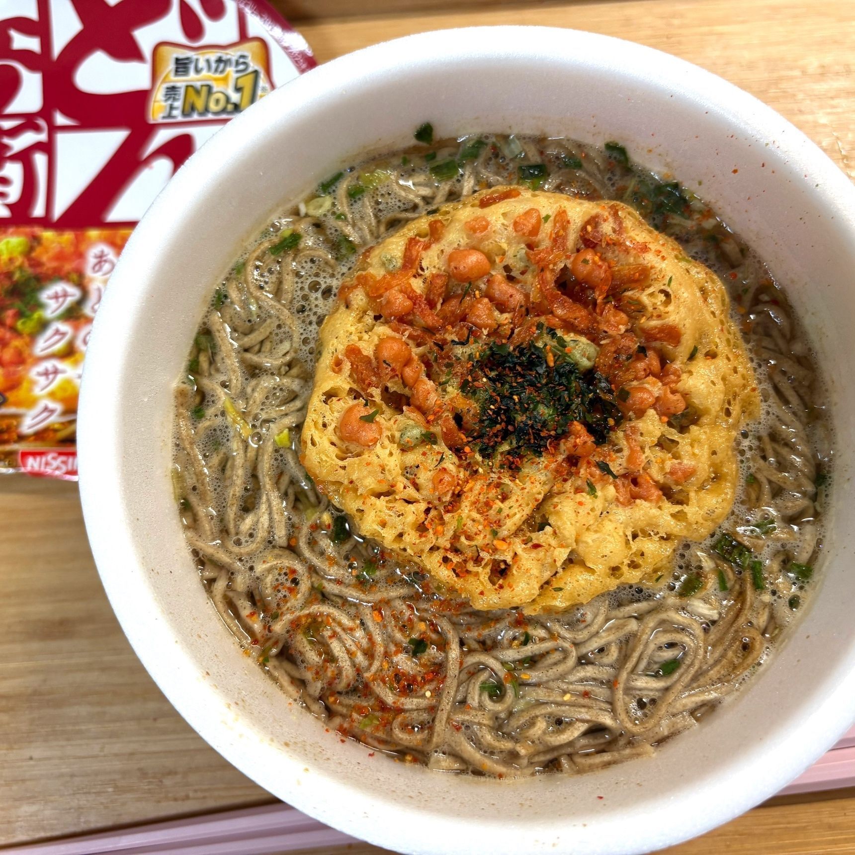 現在のどん兵衛天ぷらそば