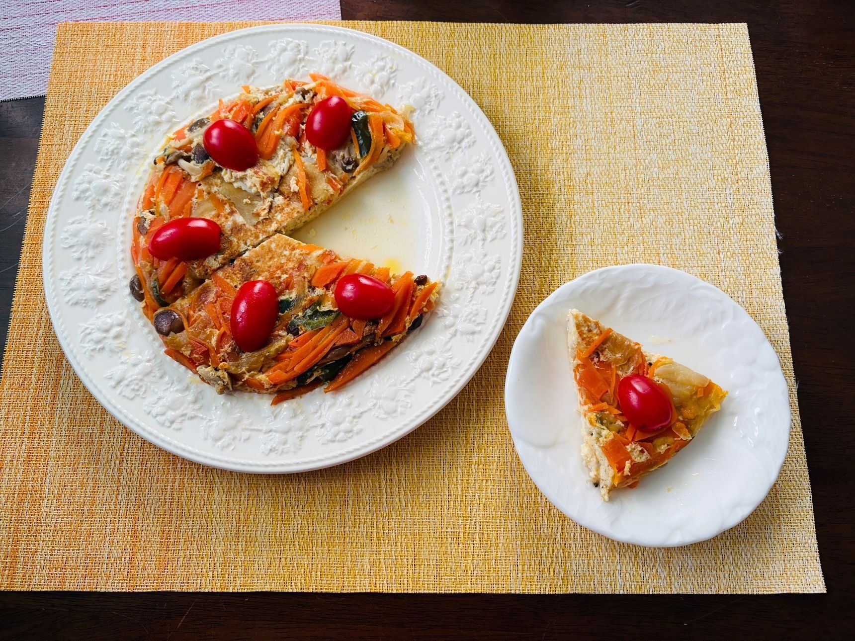 春人参が美味しい！ヘルシーで身体に優しい「人参と豆腐しらすのガレット」