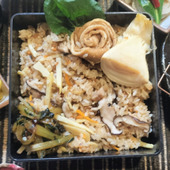 たけのこご飯の付け合わせ！1つの鍋に順番に調味料と具材を足して3品！