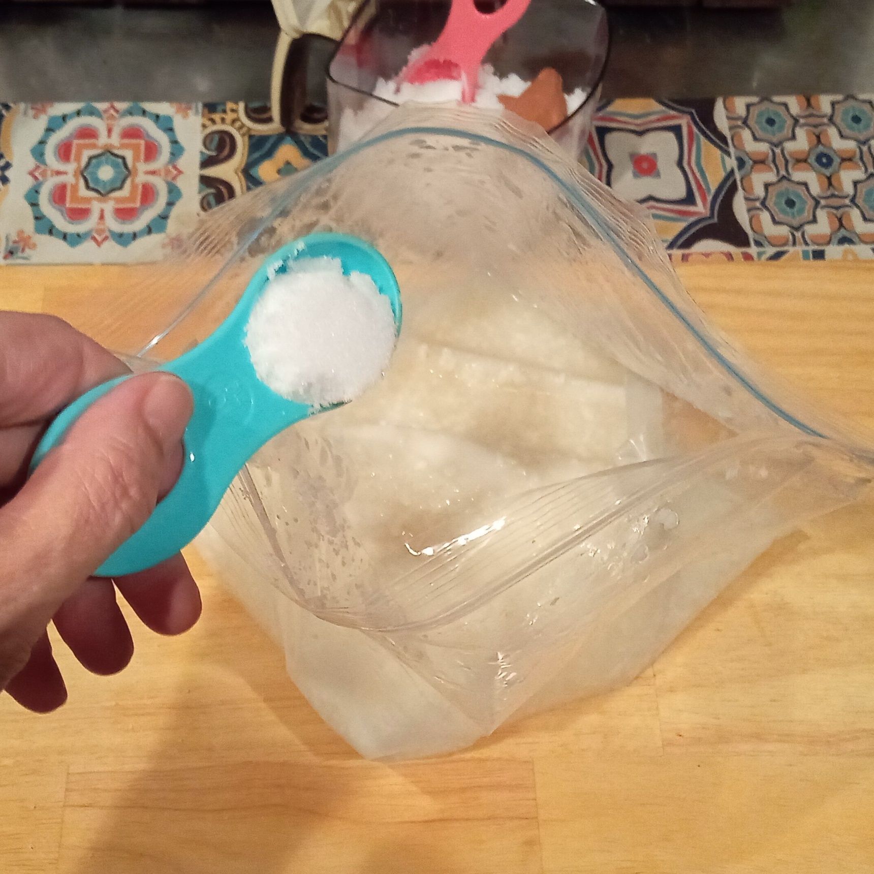 甘めのべったら漬が好きなので、大さじ3の砂糖を入れたよ