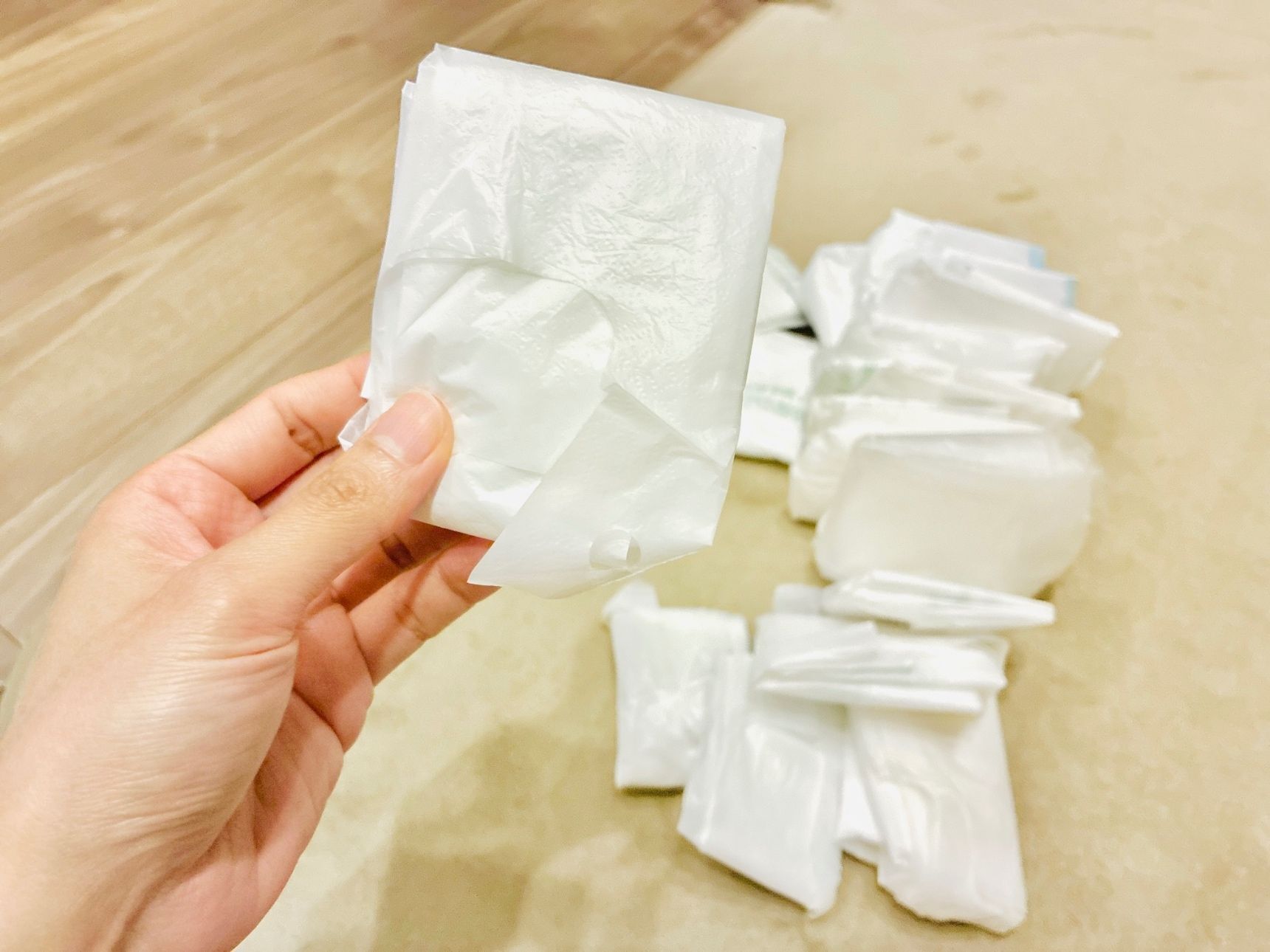 お買い物袋の収納にぴったり