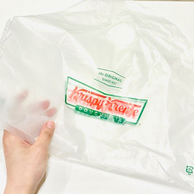 【ドーナツとか買った時の袋】捨てないでよかったー！我が家では、こうやって使う「ピシッと整列しました」