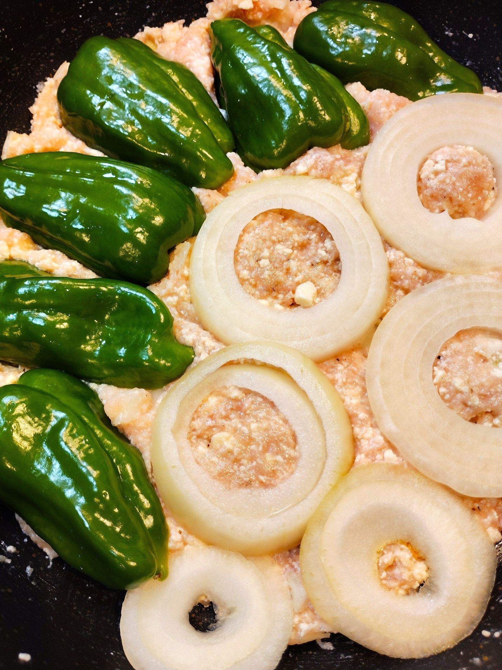 フライパンで作業