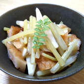 出汁しみしみ！山フキの煮物【フキのアク抜きから】