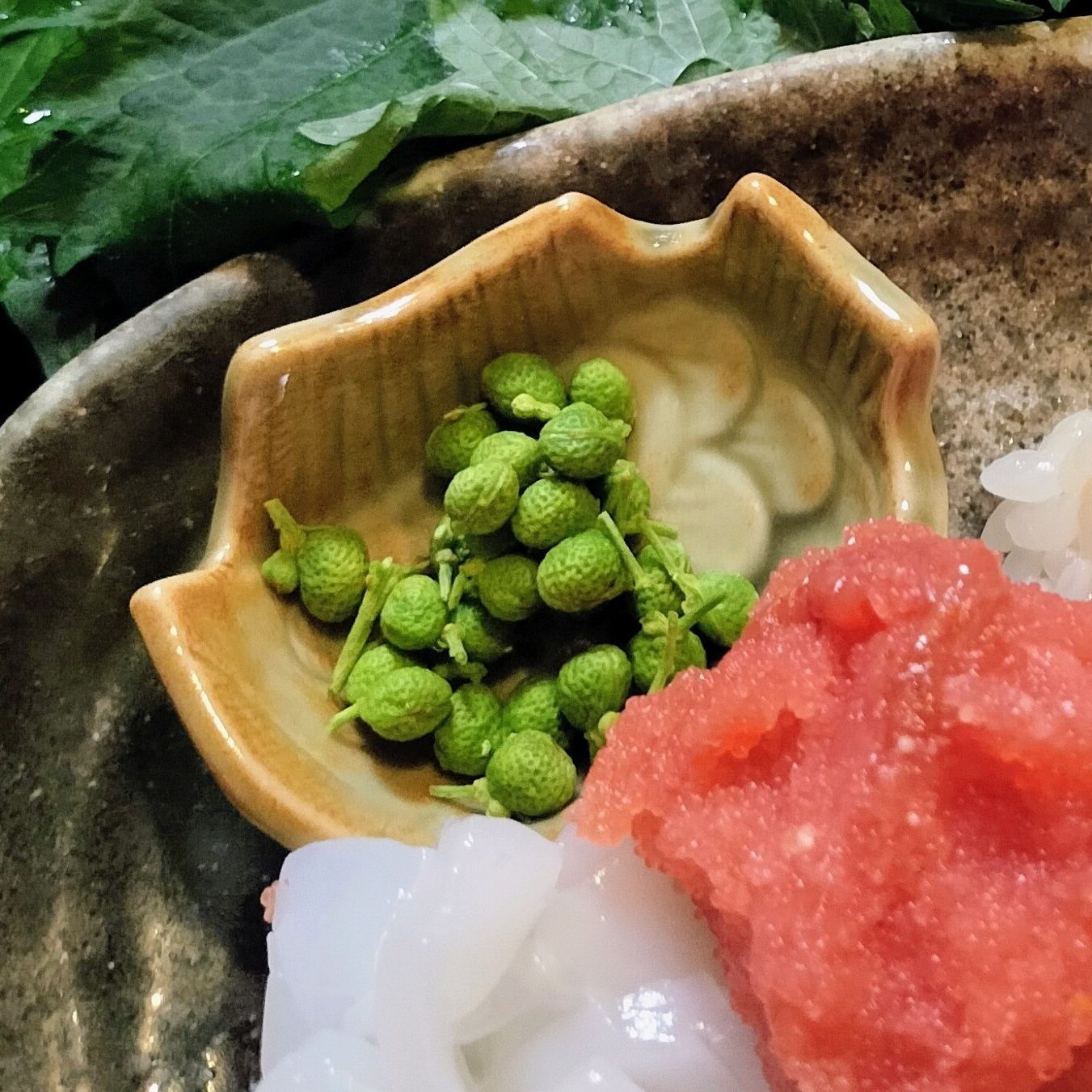 3.実山椒を添える