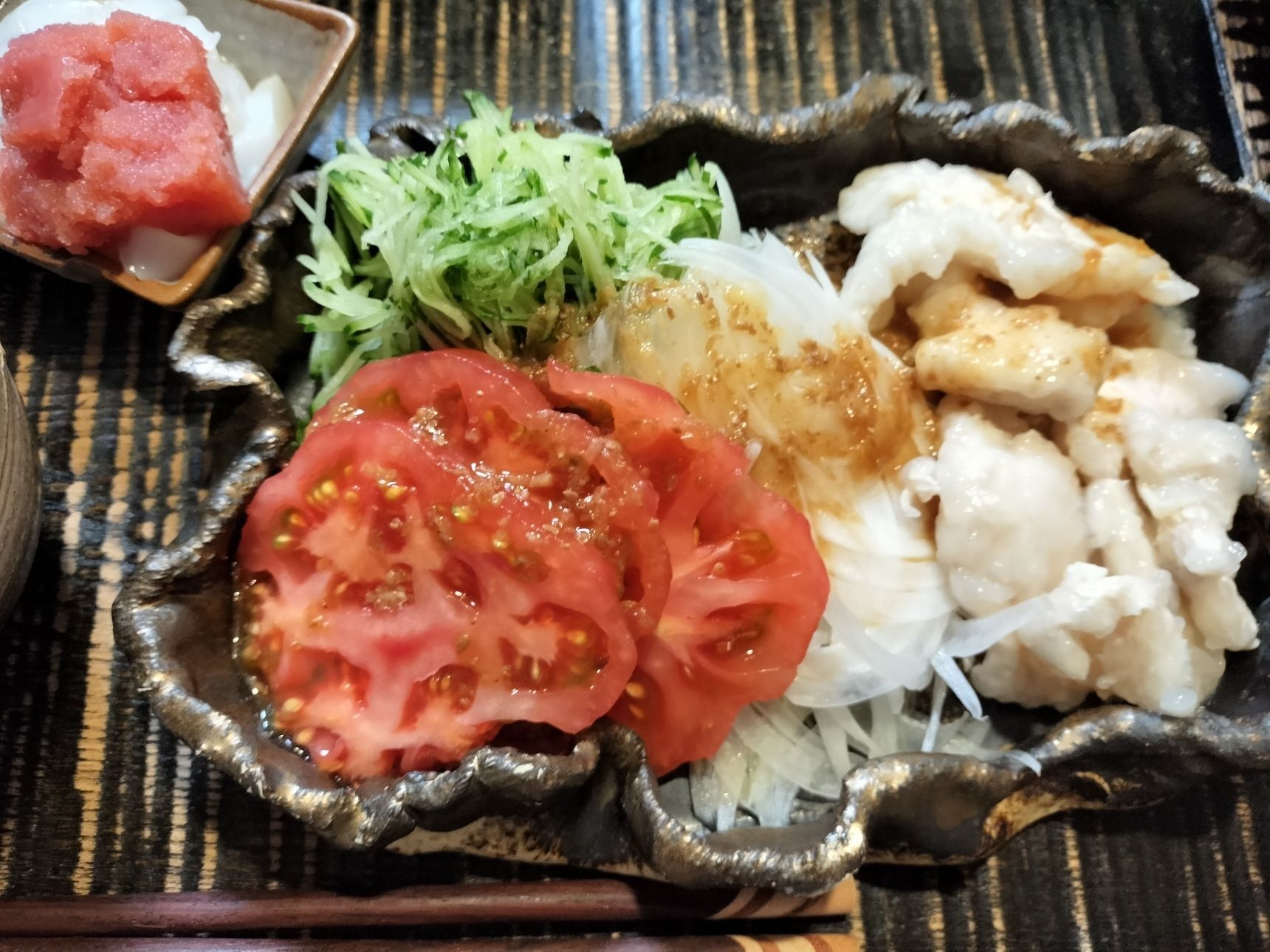 鶏ささみ肉！野菜たっぷり！さっぱりおかず！タレはコレ！