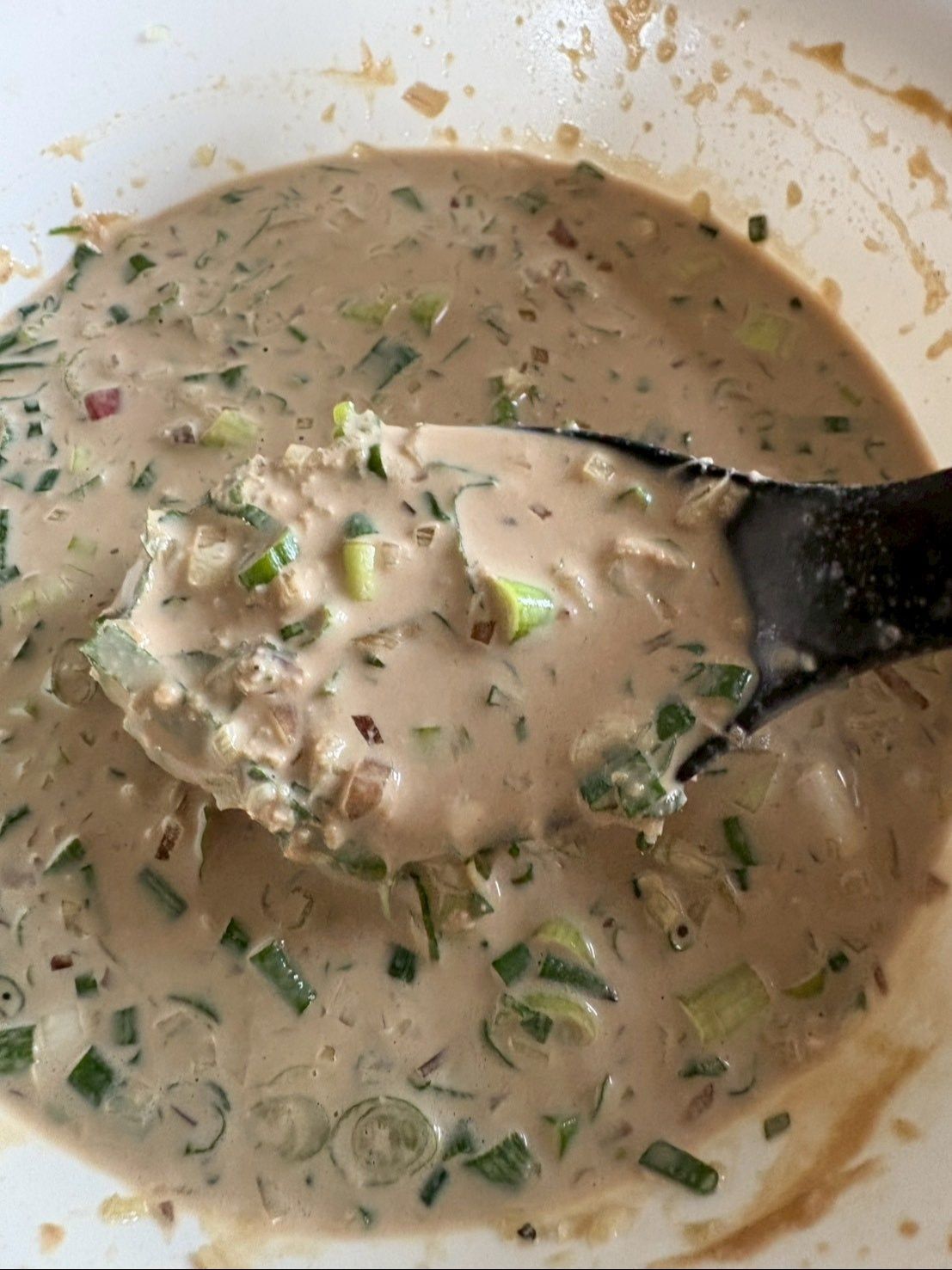 薬味たっぷりゴマダレの完成！