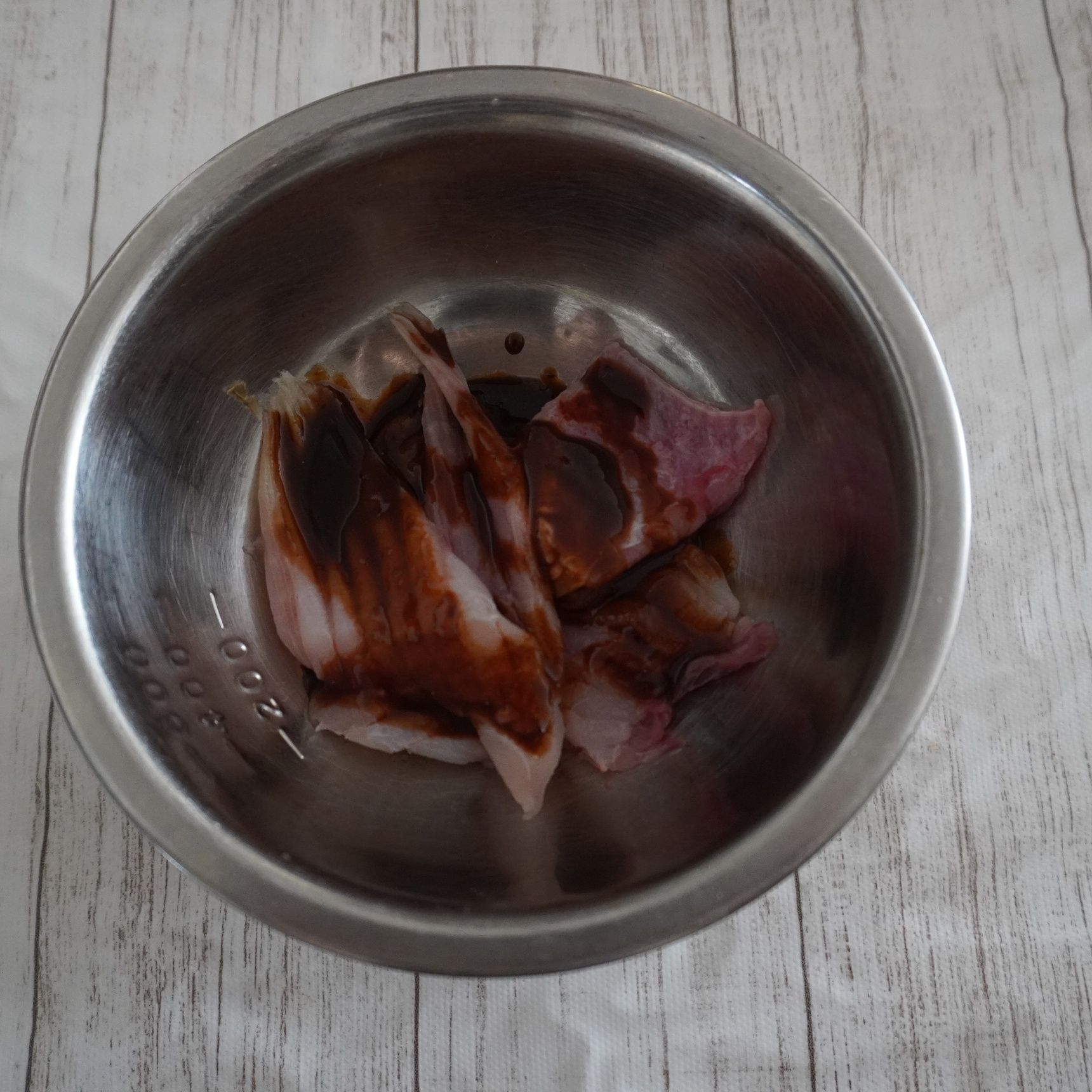 オイスターソース＋糀甘酒につける