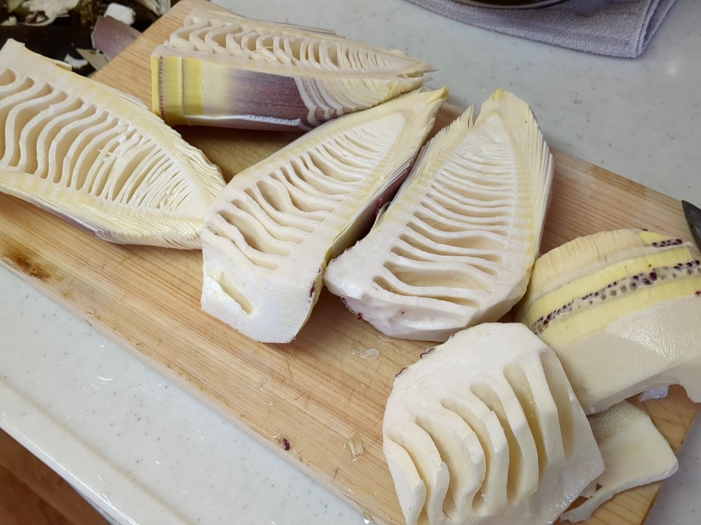 鍋に入るようにカット！