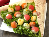食べられる花束！「ブーケてまり寿司」