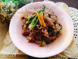 山菜の王様たくさん採れました。たらの芽と牛肉の味噌炒め