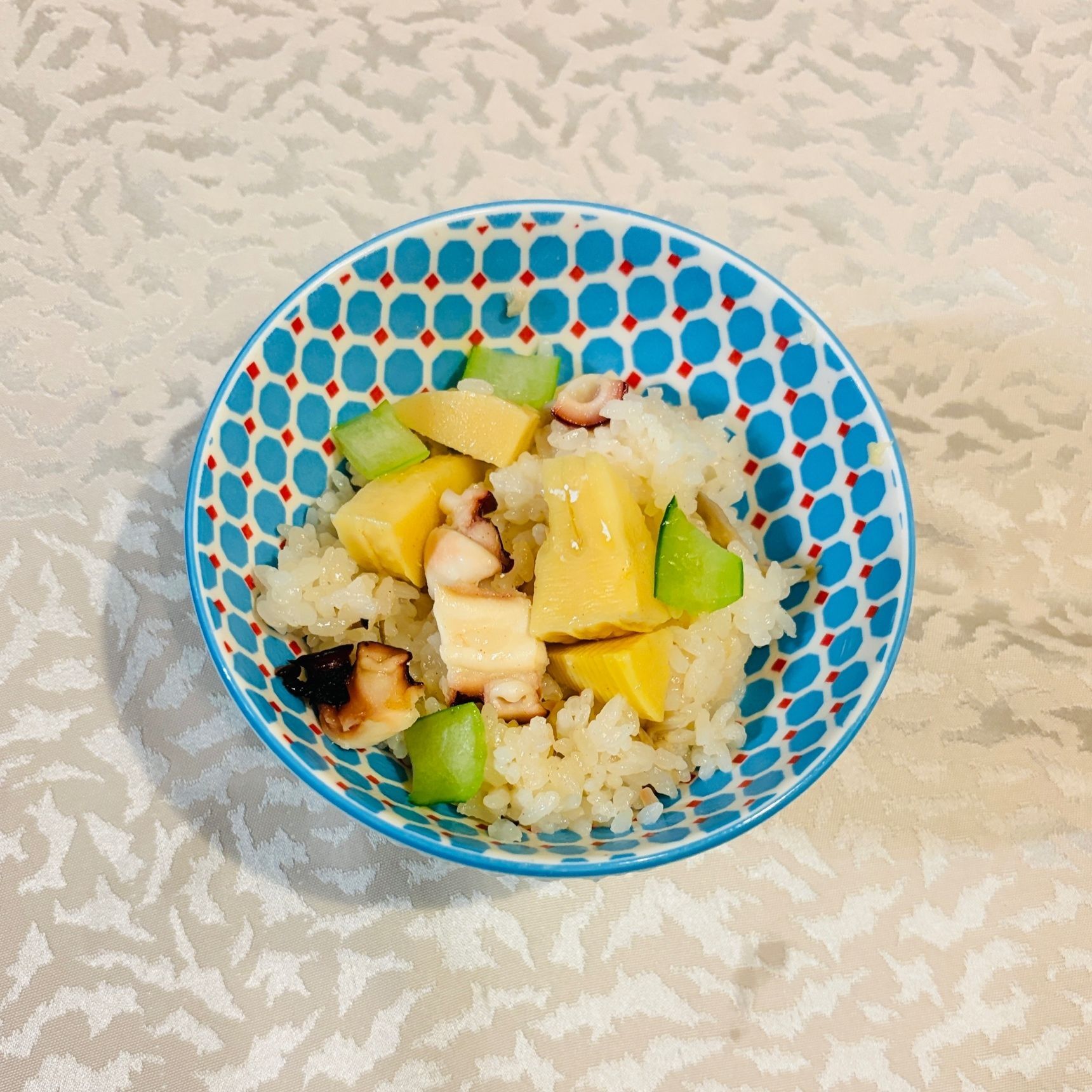 筍とタコの炊き込みおこわ