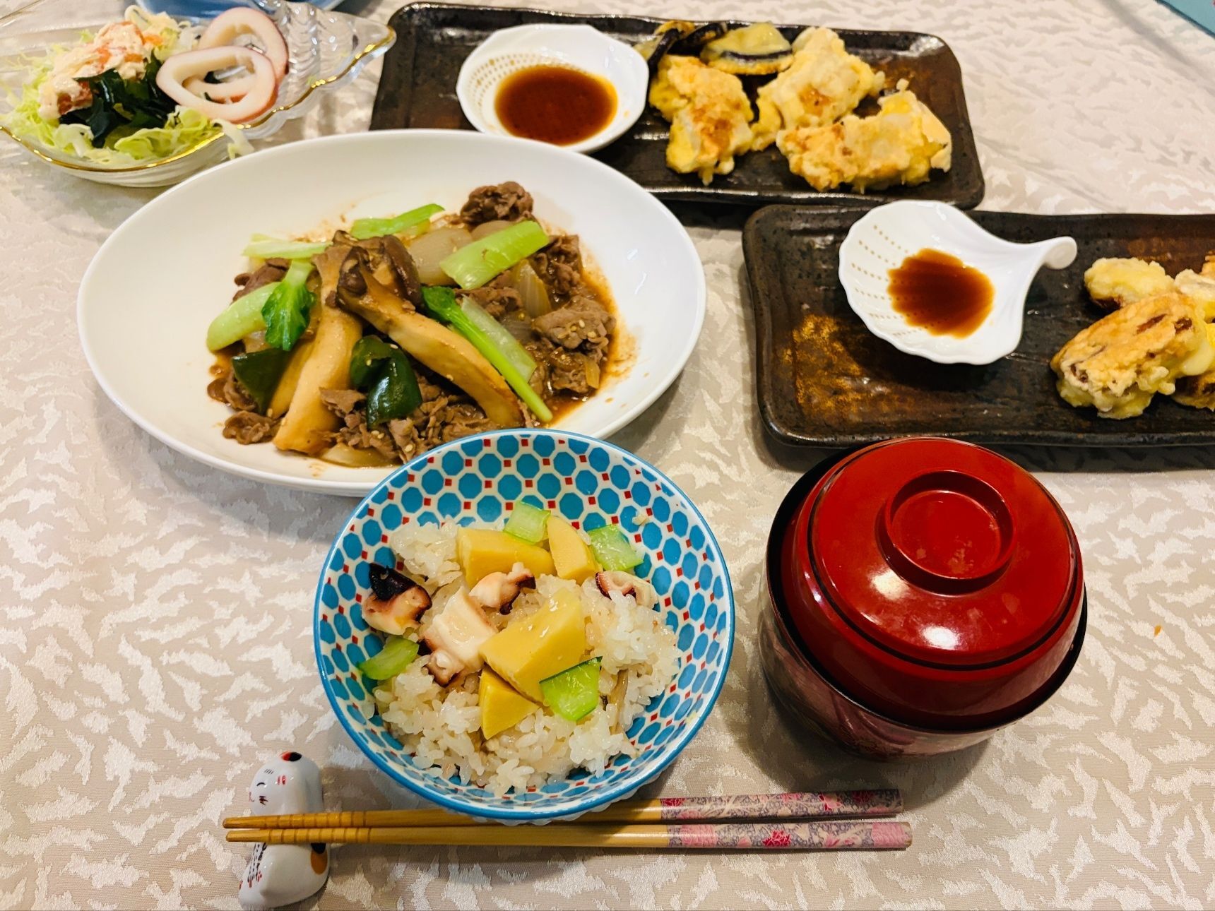 筍とタコの炊き込みおこわ