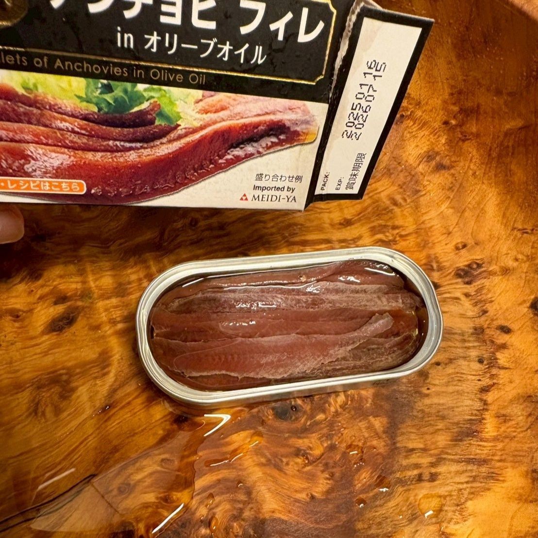 アンチョビ フィレのオリーブオイル漬け缶詰1缶！