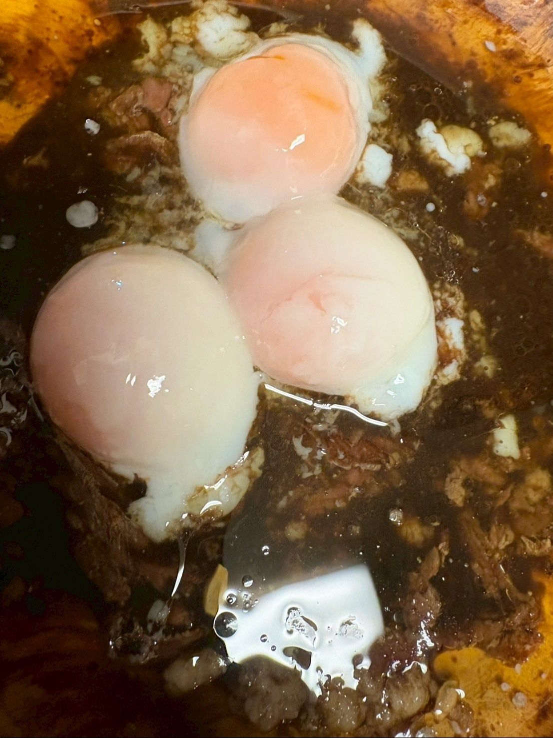 そこへ温泉卵を投入！